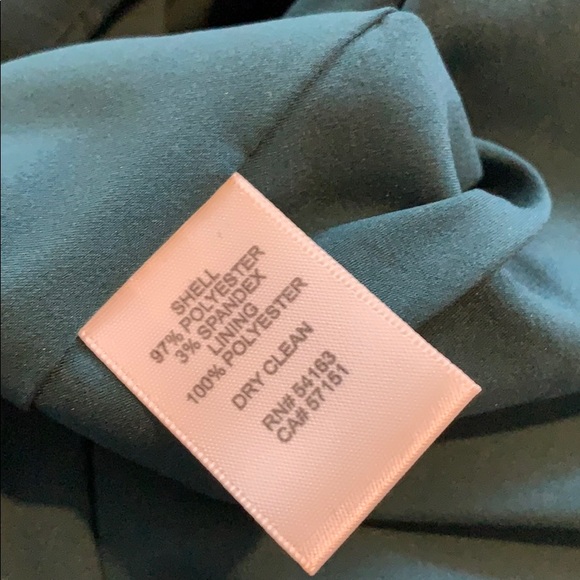 Eliza j forest Green asymmetrical ruffle dress - Picture 3 of 8